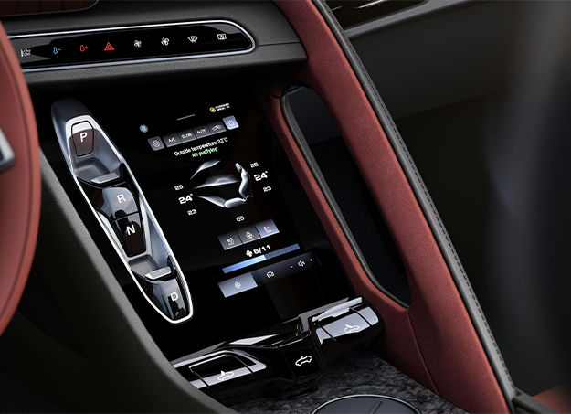 Intérieur cockpit high-tech de la MG Cyberster