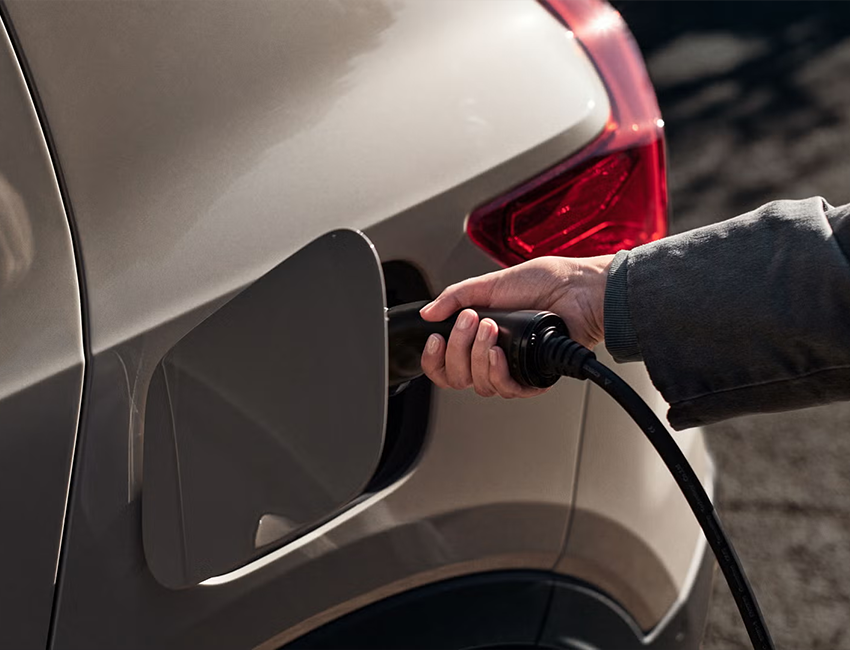 Volvo EX40 électrique vue charge